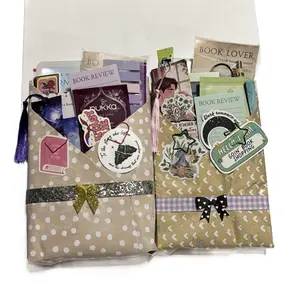 Romance Blind date with a book- Face Mask, Bookmarks, stickers, Beverages, and Bookish themed Pen and Keychain