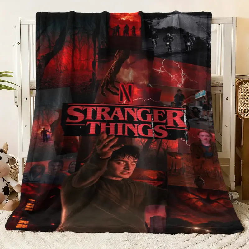 stranger things fleece blanket - TikTok Shop