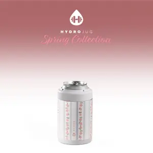 HydroJug Can Cooler - Insulated Can Cooler Cup - Stainless Steel Can Holder with Non-Slip Rubber Base - Dishwasher Safe Tumbler