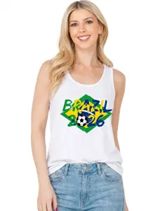 BRAZIL 2026 Graphic Print Tank Top