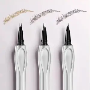 QIANWHITE Dual Prong Precision Eyebrow Pen Natural Hair-like Brows Sweat Proof Smudge Proof
