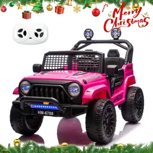 24V Two Seater Electric Car for Kids, Ride on Car with Remote Control, with 3 Speeds Adjustable, LED Headlight, Bluetooth, Music Player, Ride on Toys for Girls