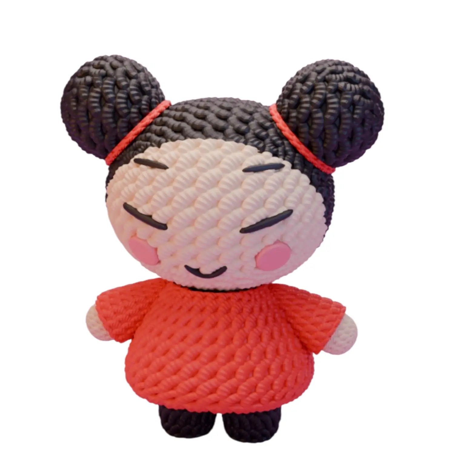 Pucca Knitted - Inspired 3D Printed Collectible