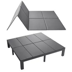 VEVOR Bunkie Board, King Size 80.3 x 75.9 in, Foldable Bed Board Under Mattress with Hook-and-Loop Straps, PP Core with 600D Oxford Fabric, Anti-Sag for Metal Frames, Bunk Beds, and Sleeper Sofas