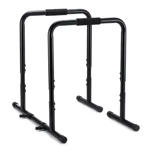 Dip Stands – Heavy Duty Pull Up Bar for Doorway, Adjustable Dip Bar Station with 4 Height Levels (30.7"-35.04") & 20"-26.8" Grip Width – 400lb Capacity Parallette Push Up Stand with Soft High-Density Foam Handles for Home, Gym, Patio, Office