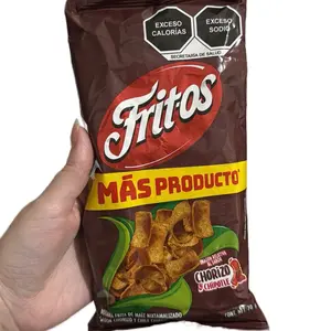 5-pack Fritos Chorizo y Chipotle small bag Mexican chips crispy crunchy snack Taffy ideal snack Pork Flavored Chicharrones