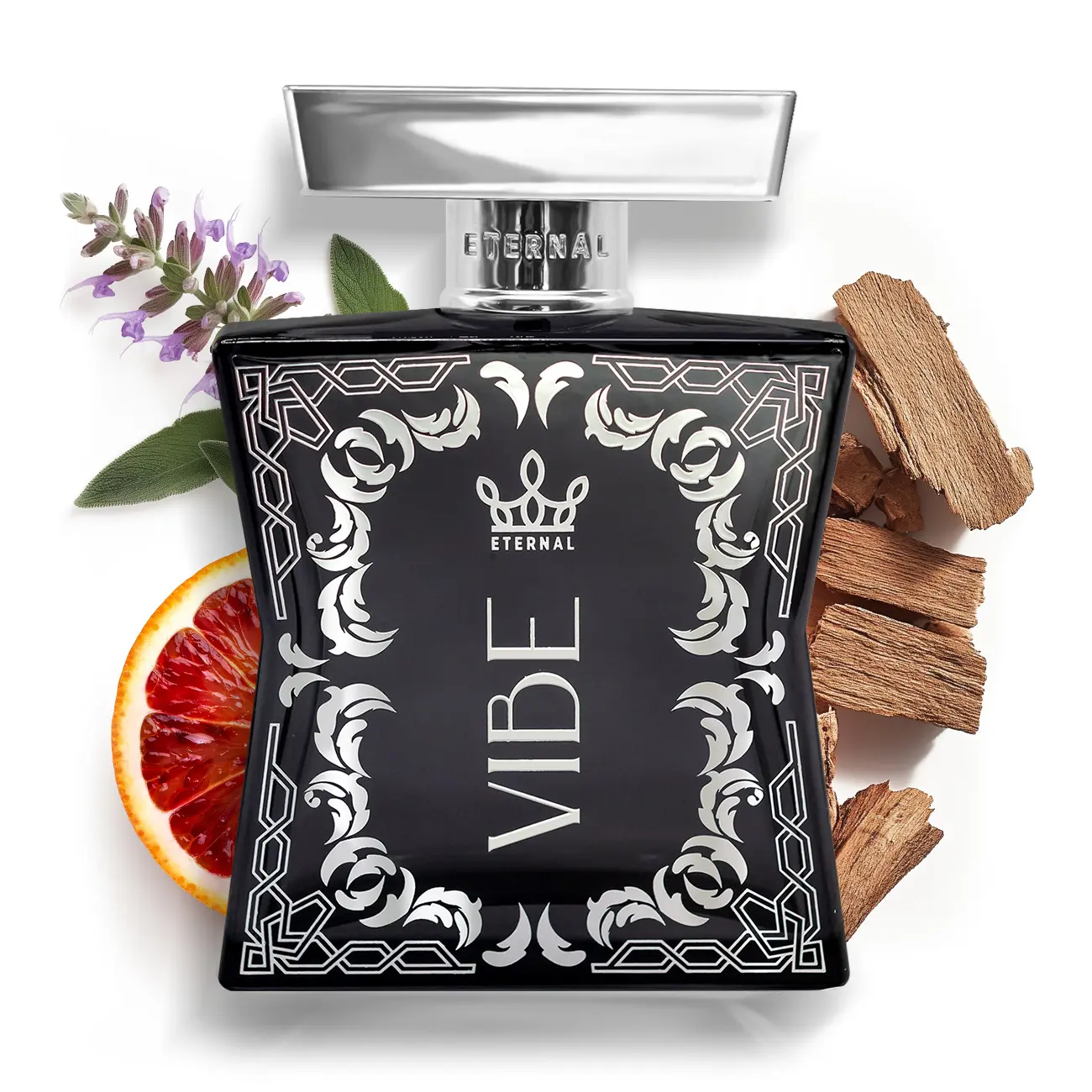 Eternal Vibe - Original Scent - 3.4 oz (100ml) - Eau De Parfum - Long-lasting - Vegan - Clean Ingredients - Cologne Spray for Men - 2000 sprays per bottle Bold Elegant Fragrance Woody Spicy Fragrance