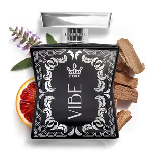 Eternal Vibe - Original Scent - 3.4 oz (100ml) - Eau De Parfum - Long-lasting - Vegan - Clean Ingredients - Cologne Spray for Men - 2000 sprays per bottle Bold Elegant Fragrance Woody Spicy Fragrance