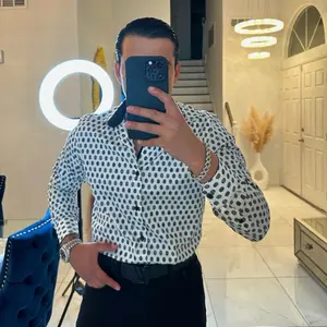 Menswear Long Sleeve Huella Shirt, Men's Casual Top