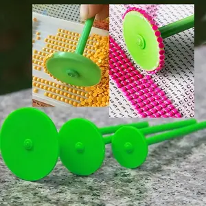 4-Piece Diamond Painting Roller Tools Set, Dot Drill Pen for Crafting, Essential Embroidery Accessories for Artists