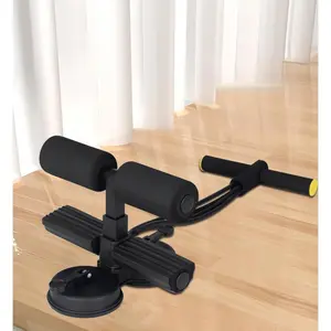 Sit-Up Aid Home Use Double Suction Cup Abdominal Crunch Machine with Pull Rope Adjustable Fixed Fitness Belly Slimming Device