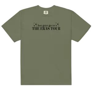Taylor Hot Guys Go to The Eras Tour T Shirt Comfort Colors Crewneck Gift for Fans, Guys, Boyfriends Glittery