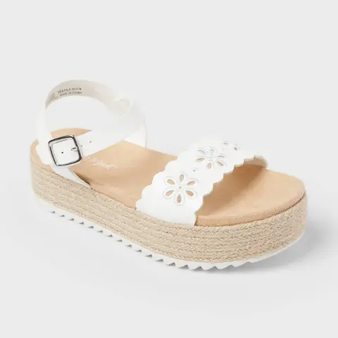 Kids' Lindsey Platform Espadrille Sandals - art class