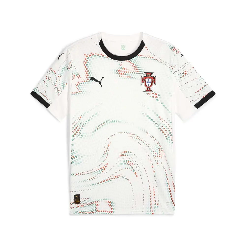 PUMA Mens Portugal Away Crew Neck Short Sleeve Replica Jersey Casual - White PUMA Mens Portugal Away Crew Neck Short Sleeve Replica Jersey Casual - White