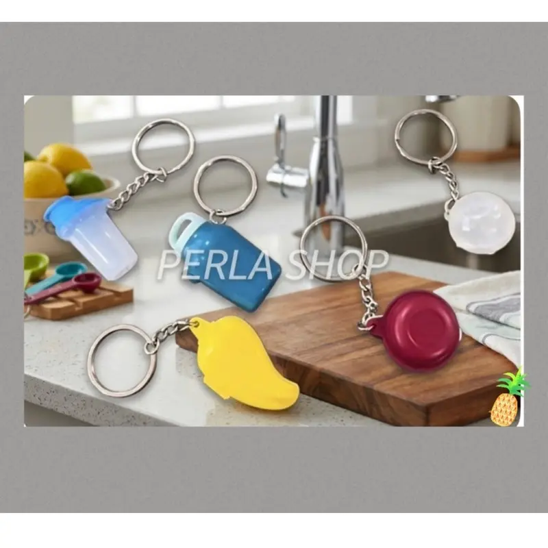 Home & Kitchen Keychain Set - Novelty Shape, Compact Metal, Colorful Attachable Designs with Metal Rings, Multiple Color Options, Novelty Shape Keychains, Mini Keychain Keychains