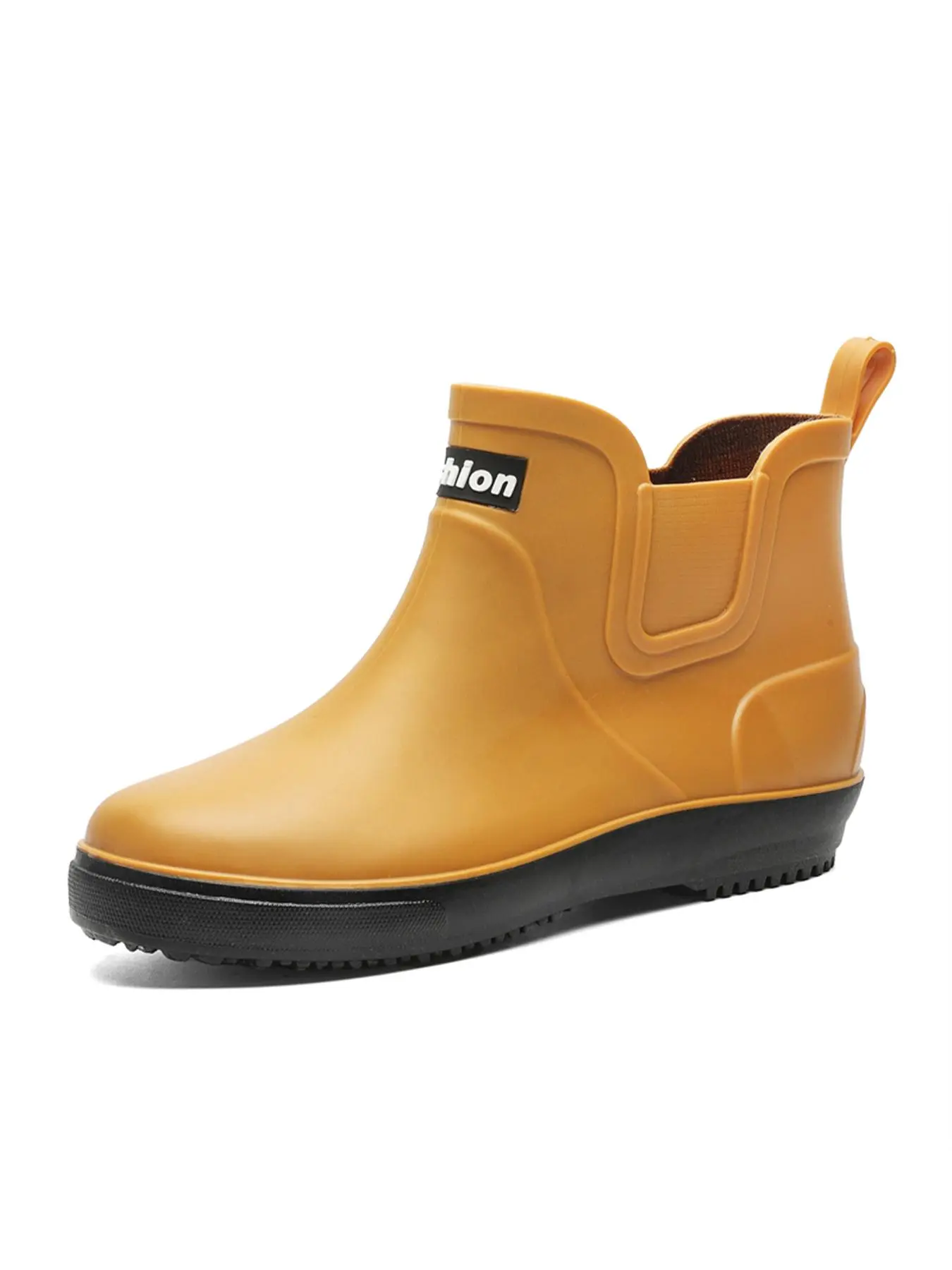 Men's Solid Color Rain Boots, Casual Waterproof Non-slip Slip Resistant Anti Slip Boots for Outdoor Activities, Fishing, Car Washing, Construction Site, Rain Shoes, Footwear
