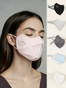 Hello Kitty Cute Rhinestone Ice Silk Sunscreen Mask, Fashion Versatile UV Protection Face Cover, Ideal for Daily Outdoor Wear