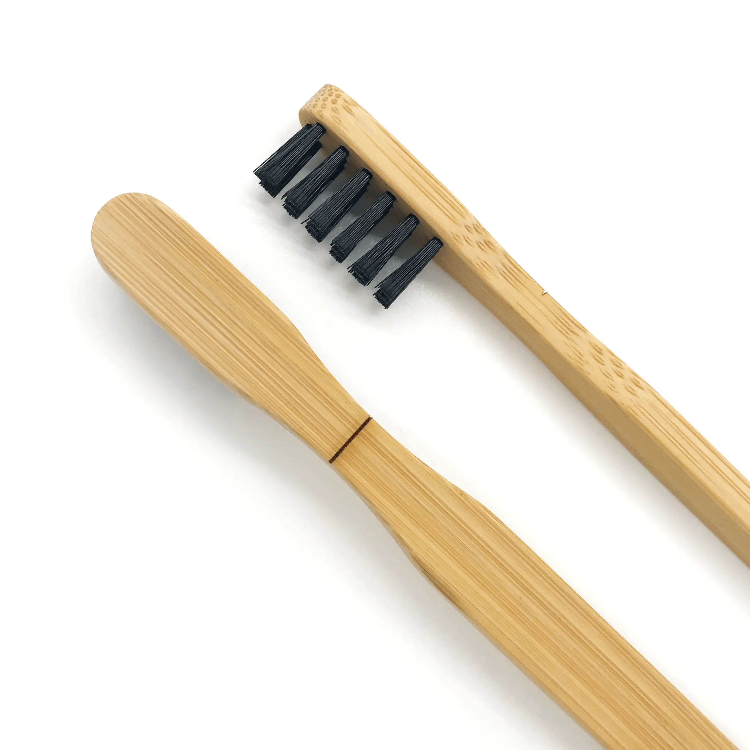 Akamai Bamboo Bass Toothbrush - Soft BPA-Free Bristles, Compostable, 2 Pack