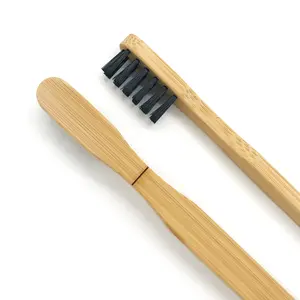 Akamai Bamboo Bass Toothbrush - Soft BPA-Free Bristles, Compostable, 2 Pack
