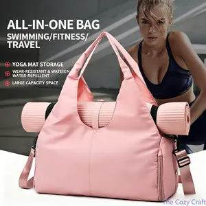 Gym & Yoga Duffle Bag for Women, Large Capacity Durable Travel Bag, Handheld Multipurpose Fitness Tote, Lightweight Carry-on Bag for Yoga, Gym, Swimming, Weekend Trips, Outdoor Activities outdoorfun