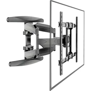 Universal Full Motion TV Wall Mount for 40-85 Inch TVs, Swivel, Tilt & Extend, Heavy Duty Bracket for Flat/Curved Screens, 150 lbs Capacity, VESA 200x200 to 600x400mm, Fits 55, 65, 75 Inch TVs