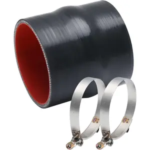 3" ID  Straight Hump Hose Coupler, with 2 count T-Bolt Clamps, 4" (102 mm)  length, for Turbo, Intercooler,  Piping