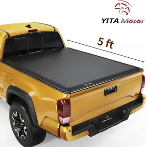 [Fits 2016-2023 Toyota Tacoma] 5 Ft Bed, Soft Tri Fold Truck Bed Tonneau Cover - Yitamotor