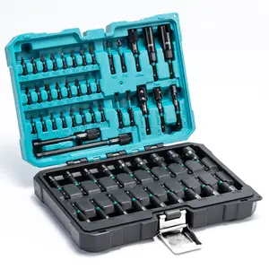 【Fathersdaygift】LIBRATON 54PCS Magnetic Nut Driver Set – Impact Drill Bit Kit, Metric & SAE, Perfect Gift for Men Hex Shank Screwdriver Multipurpose Screwdriver Tool