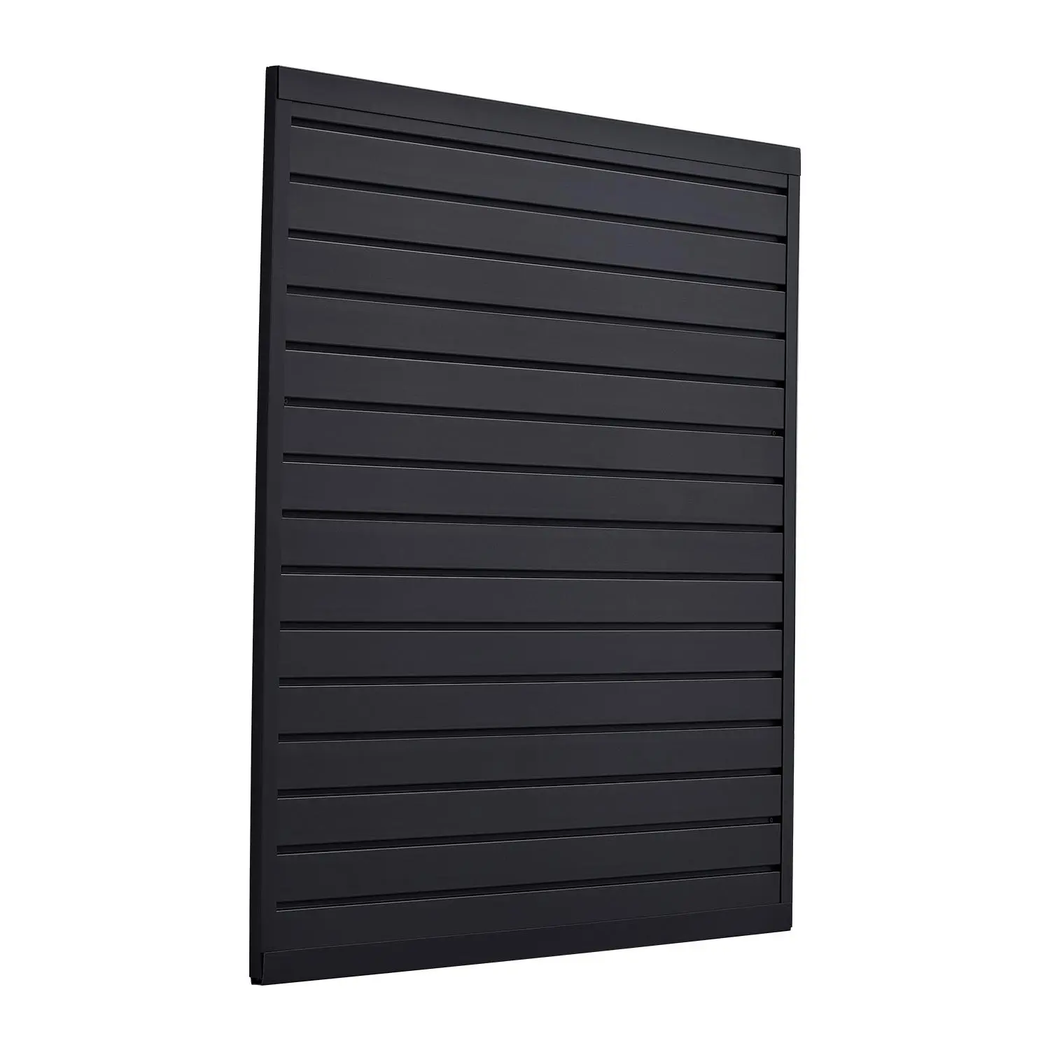 【summerfinds】VEVOR Slat Wall Paneling, 4 x 4 ft, PVC Garage Slatwall with Modular Design, Black Slat Wall Easy-to-Install Adjustable Slatwall Panel with Coupling Structure & DIY Cutting, Fits for Storage & Display Home Modern, Wall Board Panel