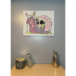 Trippy Snail Textured Wall Hanging Decor