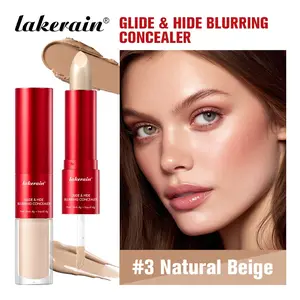 1Pcs Glide&Hide Blurring Concealer - Creamy texture Conceals dark circles and wrinkles Dual formula (liquid tip & balm stick) Long-lasting wear Womens cosmetics
