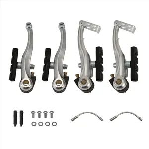 2Pair V Brake Universal Bicycle V Brake Mountain Bike V Brakes Clamp Set with Brake Pads