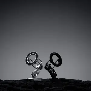 Aluminum Alloy Mini Compatible stand with Magsafe iPhone 17/16/15/14/13/12 Series, Foldable Strong Magnetic Phone Stand, Mult-Angle Adjustment Selfie Stick