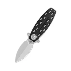 QSP Beetle Folding Knife – 14C28N Blade, G10 Handle, Liner Lock, Ceramic Ball Bearings, Deep Carry Reversible Pocket Clip, EDC Knife for Camping & Everyday Use