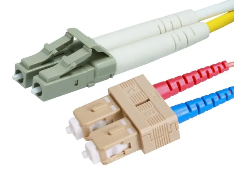 Monoprice 11878 10 Gb Fiber Optic Cable, LC & SC, Multi Mode, Duplex - 50 m. - Aqua