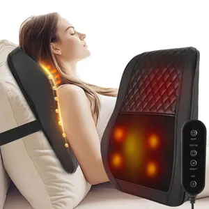 AERLANG Cordless Neck & Back Massager with Heat 3D Shiatsu Kneading Pillow 4 Nodes Dual Zones Adjustable Intensity Relief for Office Seniors Gift Neck Shoulder Relaxer Neck Care Stick