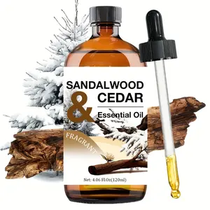 120ML Sandalwood Cedar Aromatic Oil, Long-Lasting Scent, Home Use, Nail Hair Skin Care, Massage Diffuser Humidifier, Unisex, Meditation Gift