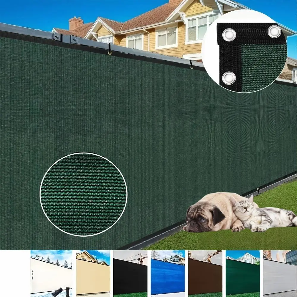 6' X 50' Privacy Screen, Outdoor Backyard Sunshade Windshield Fence, Privacy Fence Screen, Outdoor Windscreen Covered Privacy Screen, UV Block, Suitable For Backyard Garden Terrace, Zip Tie Included