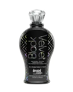 Devoted Creations Black Velvet Anti-Orange Mattifying Black Bronzer Tanning Lotion 12.25 oz