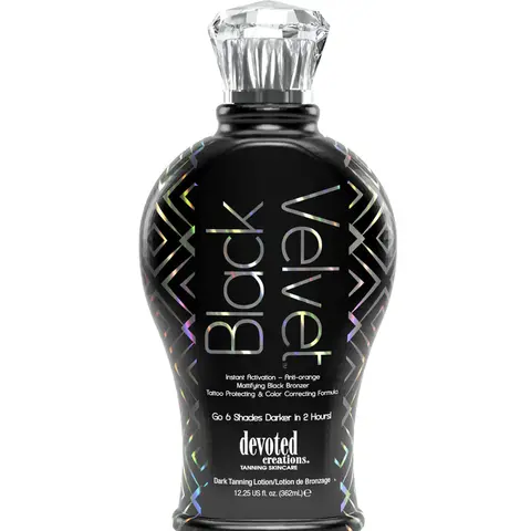 Devoted Creations Black Velvet Anti-Orange Mattifying Black Bronzer Tanning Lotion 12.25 oz