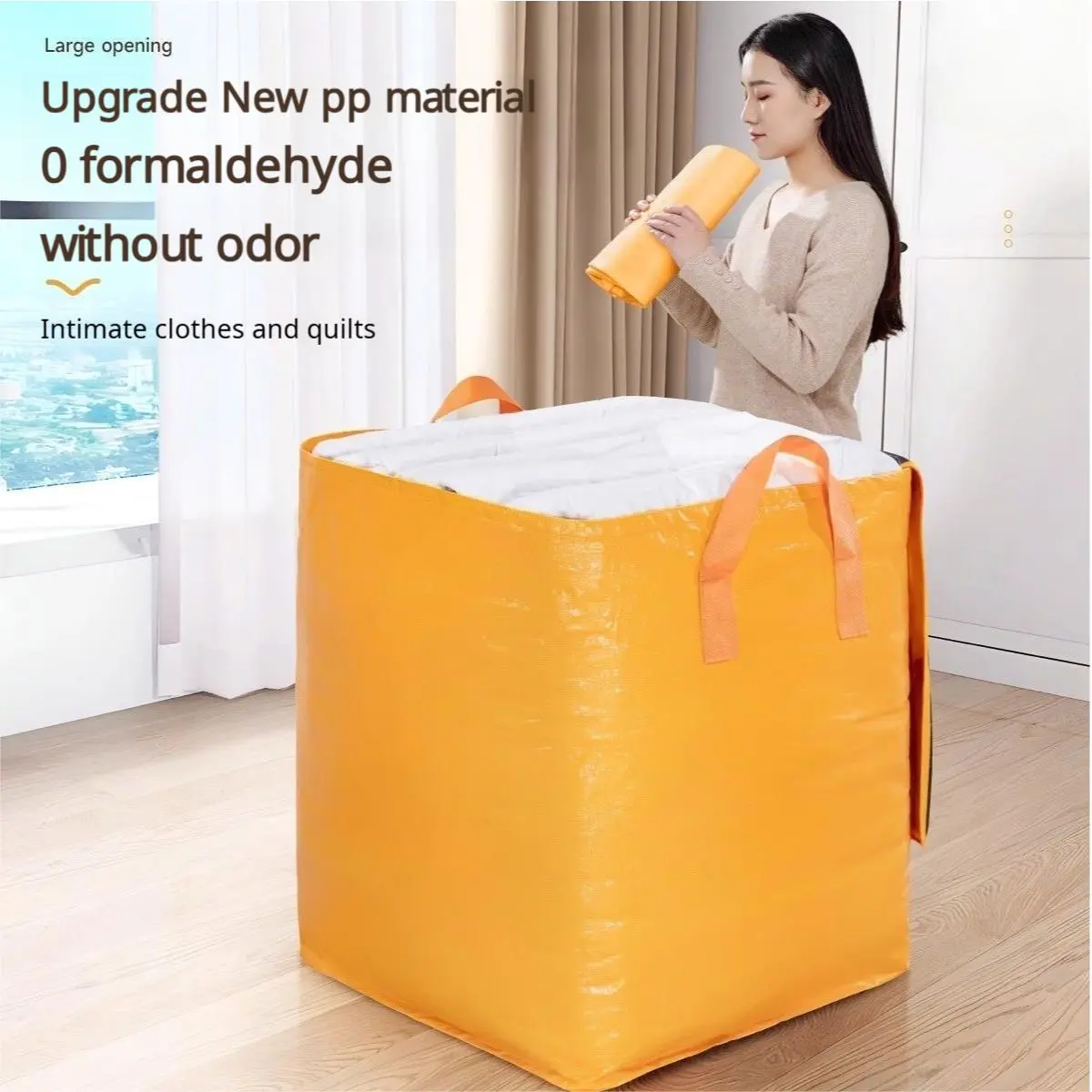 105.67 Gal (400L) Space Saver Bags - Single Bag with Handle, Durable Dustproof Kitchen Preserving Container Organizer, Extra Thick Packing Solution for Dorm & Moving Space Saving Bags Space Saving Organizer