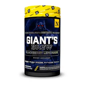 Pre Workout All in One Energy Pump Focus - Giant's Brew, 634mg Caffeine, 20 Servings