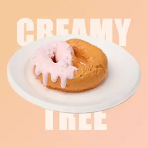 Creamy Tree Strawberry Pretzel Bun Squishy Toy