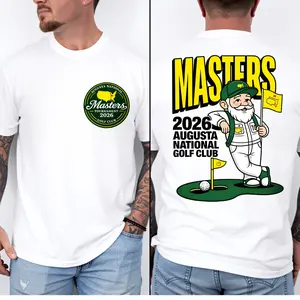 The Masters Golf 2026 T-Shirt, Double-sided Printing Augusta National Tournament Gift, Spring Golf Fan Graphic Tee