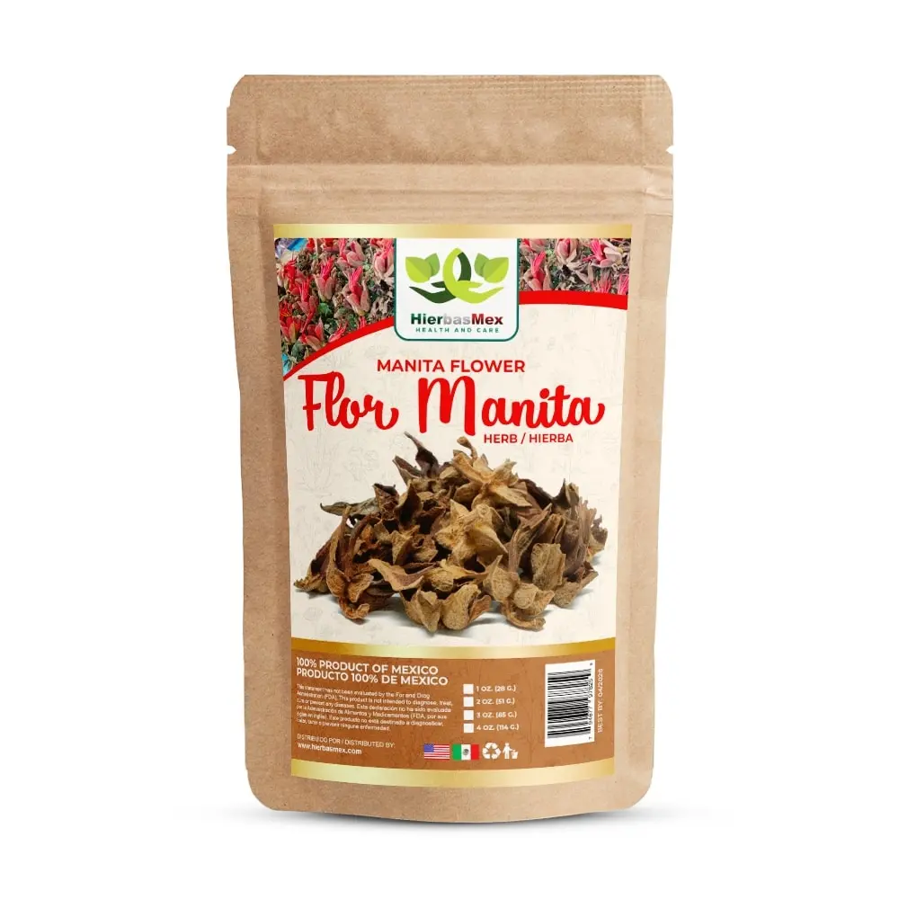 Flor de Manita Manita Flower Hierba Herbal Tea 4 oz.-113g Natural Mexican Herb Hierba Wild Crafted