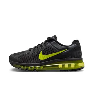 NIKE Air Max 2013 Sneaker with Black and Yellow Design, Closed Fit for Casual and Training Use