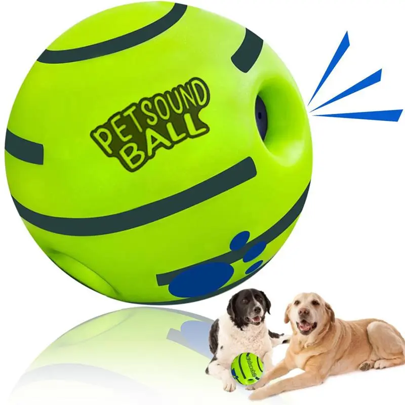 Interactive Pet Sound Toy Ball, Silicone Dog Treat Dispenser, Durable Chew, Fun Indoor Outdoor Dog Toy, Ideal Training & Playtime Accessory