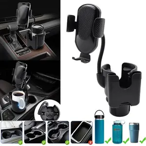 3in1 Universal 360° Rotation Car Mount Stand Cup Holder Cell Phone Holder Cradle Cup Holder Expander For 12-40 oz Drink Bottle