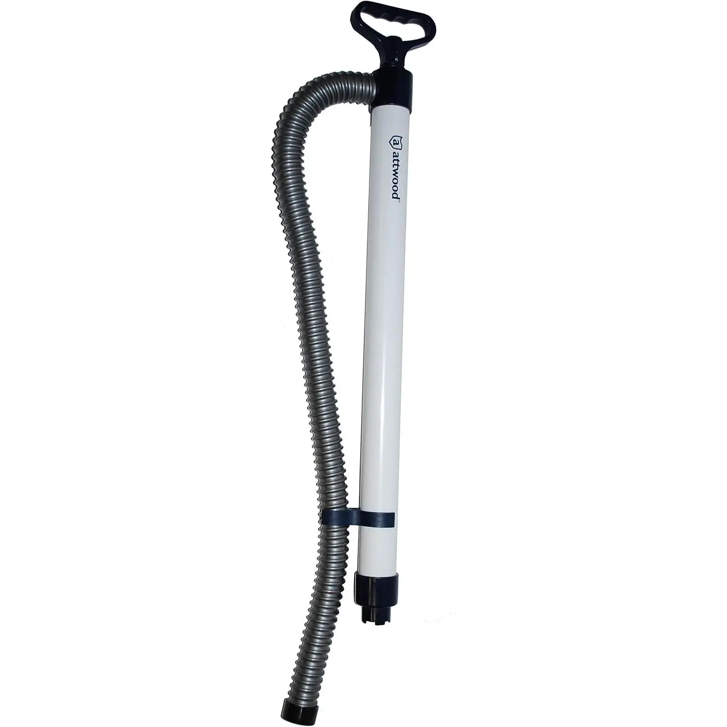 11596-2 Handheld Emergency Livewell Bilge Pump, Hand-Operated with Removable 32-in Hose, White, Handheld Pump