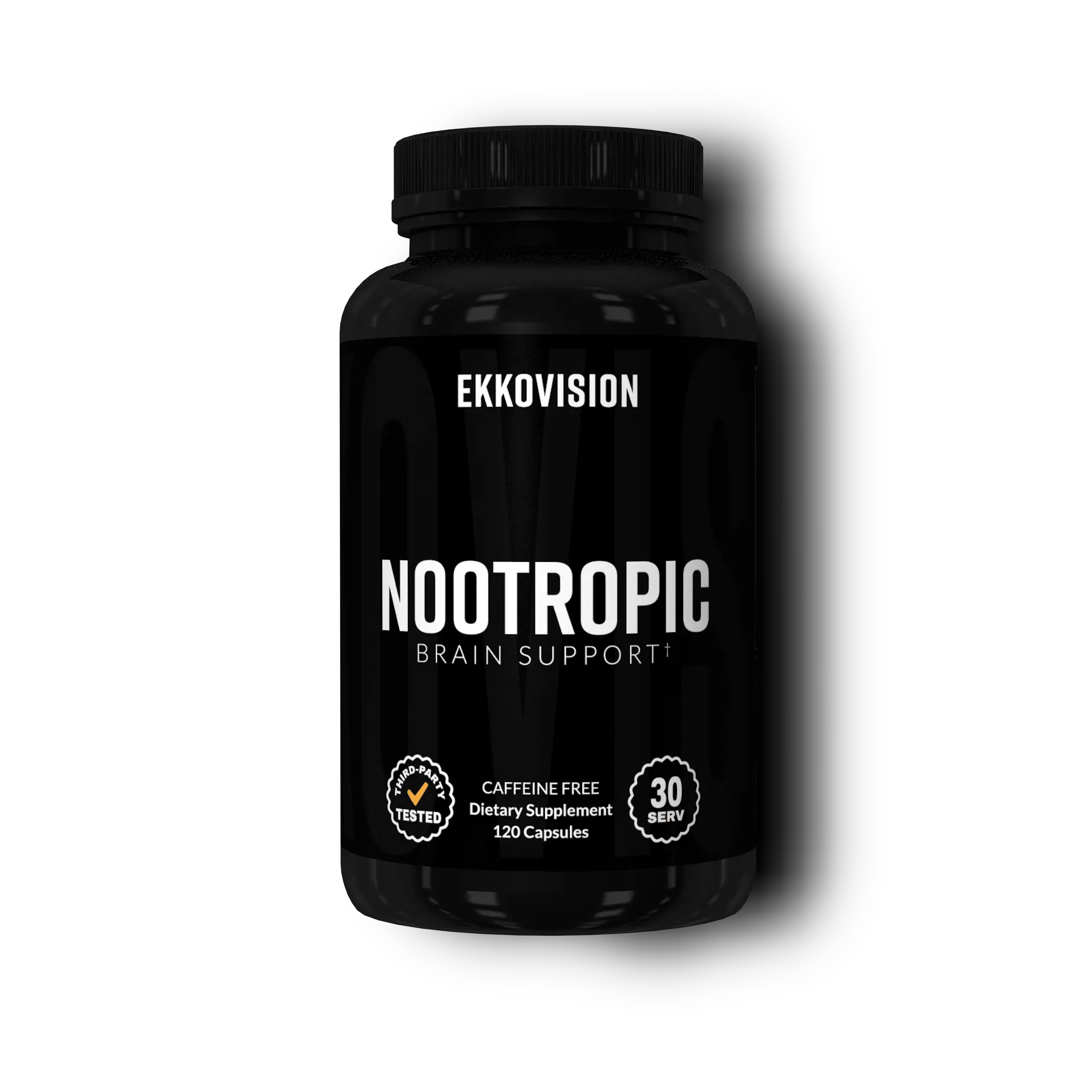 EKKO Nootropic Veggie Capsules | Focus & Clarity | 3rd Party Tested